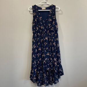Altar'd State Blue Floral Dress High Low